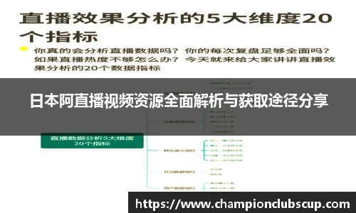 日本阿直播视频资源全面解析与获取途径分享